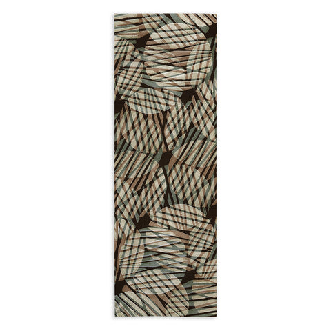 Alisa Galitsyna Abstract Linocut Pattern 5 Yoga Towel