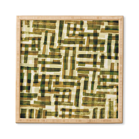 Alisa Galitsyna Abstract Linocut Pattern 6 Framed Wall Art