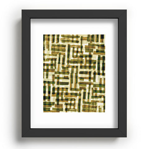 Alisa Galitsyna Abstract Linocut Pattern 6 Recessed Framing Rectangle