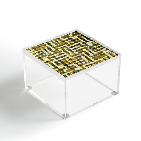 Alisa Galitsyna Abstract Linocut Pattern 6 Acrylic Box