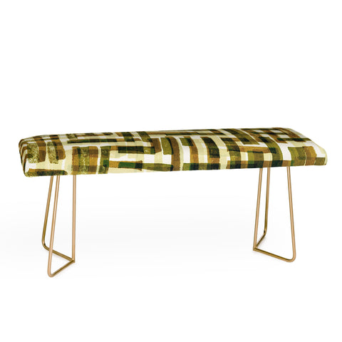 Alisa Galitsyna Abstract Linocut Pattern 6 Bench