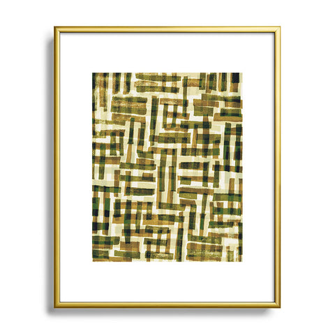 Alisa Galitsyna Abstract Linocut Pattern 6 Metal Framed Art Print
