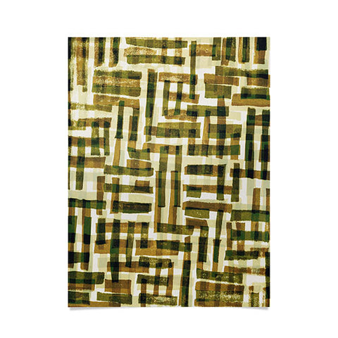 Alisa Galitsyna Abstract Linocut Pattern 6 Poster