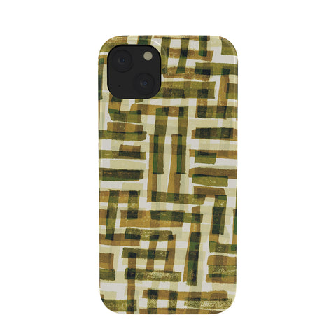 Alisa Galitsyna Abstract Linocut Pattern 6 Phone Case