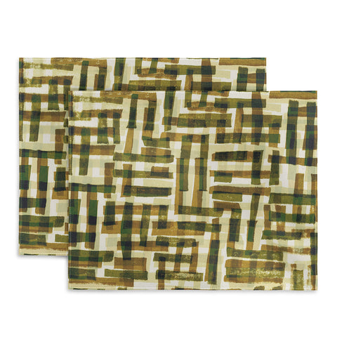 Alisa Galitsyna Abstract Linocut Pattern 6 Placemat