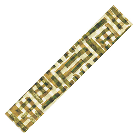 Alisa Galitsyna Abstract Linocut Pattern 6 Table Runner