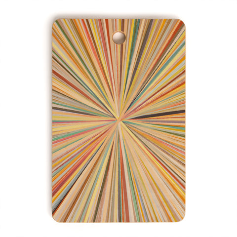 Alisa Galitsyna Abstract Pastel Bloom Cutting Board Rectangle