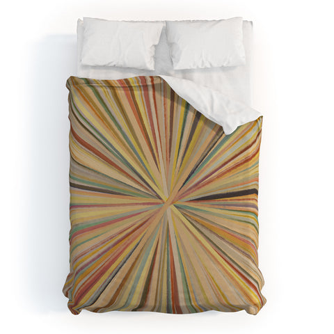 Alisa Galitsyna Abstract Pastel Bloom Duvet Cover