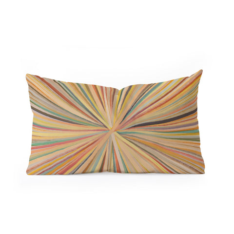 Alisa Galitsyna Abstract Pastel Bloom Oblong Throw Pillow