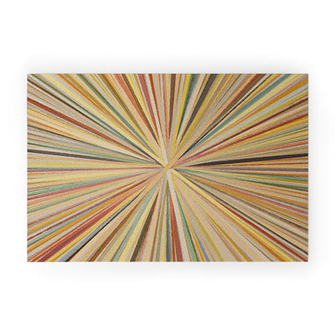 Alisa Galitsyna Abstract Pastel Bloom Welcome Mat
