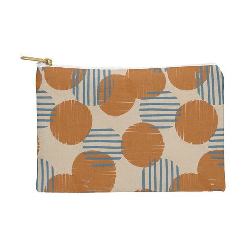 Alisa Galitsyna Abstract Pattern Orange Blue Pouch