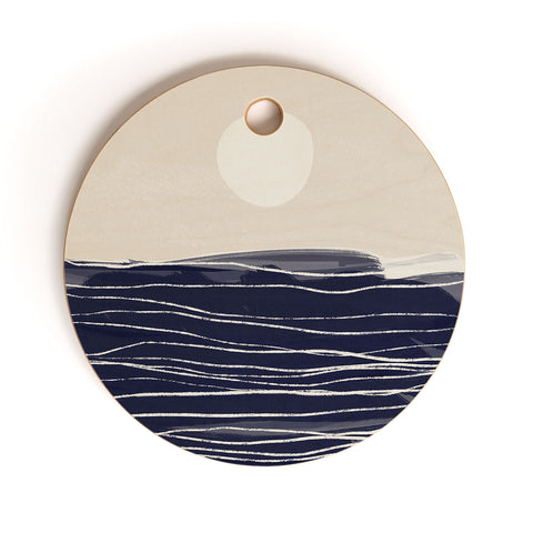Alisa Galitsyna Abstract Seascape 2 Cutting Board Round
