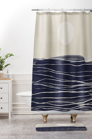 Alisa Galitsyna Abstract Seascape 2 Shower Curtain And Mat