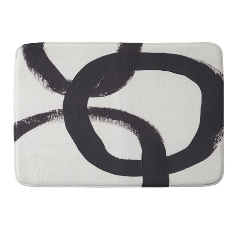 Alisa Galitsyna Acrylic Circles Memory Foam Bath Mat