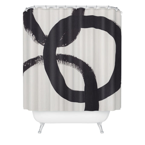 Alisa Galitsyna Acrylic Circles Shower Curtain