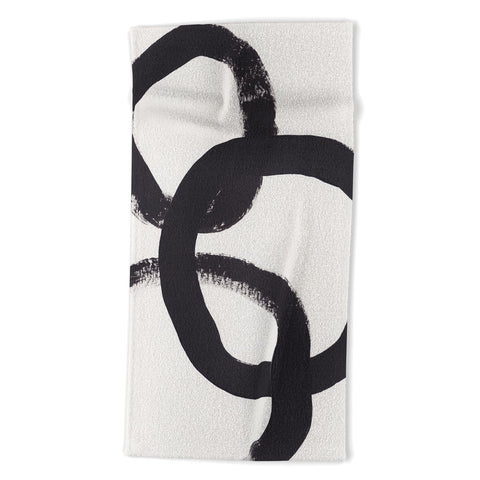 Alisa Galitsyna Acrylic Circles Beach Towel