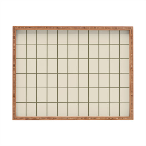 Alisa Galitsyna Back to Basics Sand Olive Gr Rectangular Tray