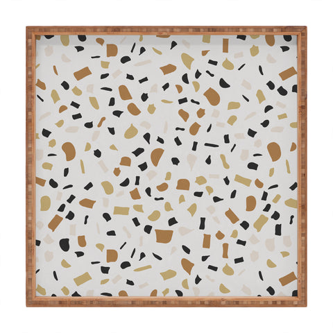 Alisa Galitsyna Beige Terrazzo Square Tray