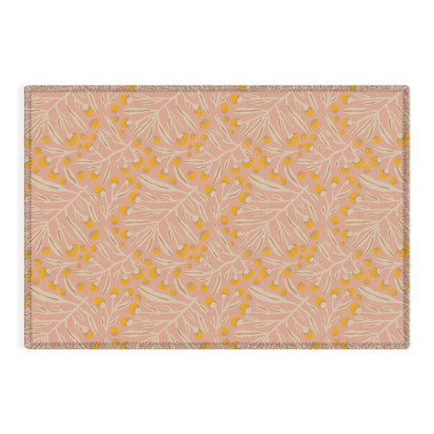Alisa Galitsyna Berries Peach Yellow Outdoor Rug