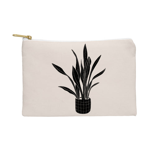 Alisa Galitsyna Black and White Snake Plant Pouch