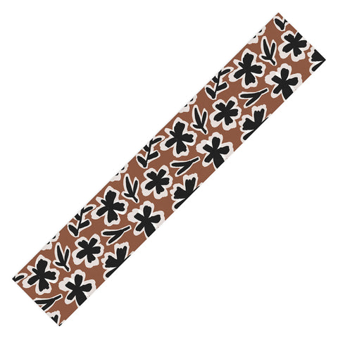 Alisa Galitsyna Black Florals 2 Table Runner