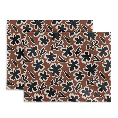 Alisa Galitsyna Black Florals 2 Placemat