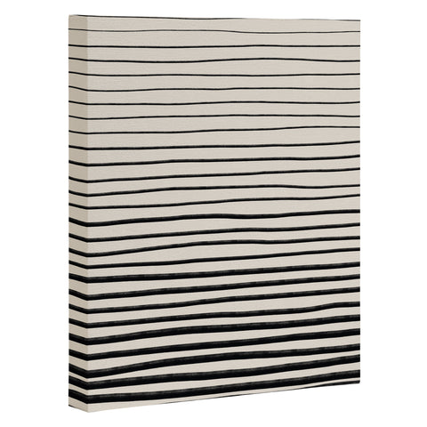 Alisa Galitsyna Black Horizontal Lines Art Canvas