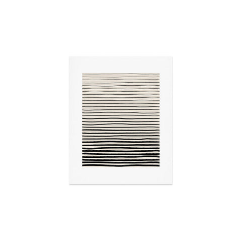 Alisa Galitsyna Black Horizontal Lines Art Print