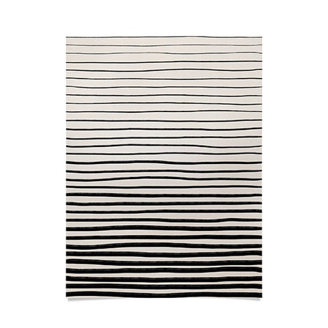 Alisa Galitsyna Black Horizontal Lines Poster