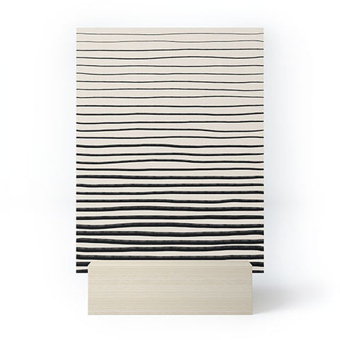 Alisa Galitsyna Black Horizontal Lines Mini Art Print