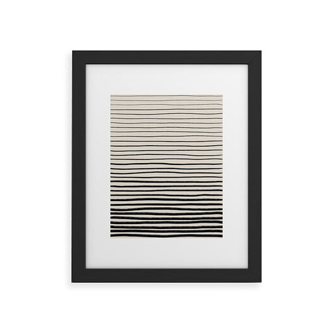 Alisa Galitsyna Black Horizontal Lines Framed Art Print