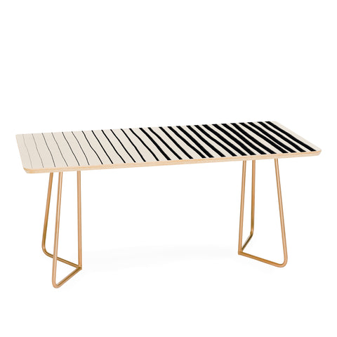 Alisa Galitsyna Black Vertical Lines Coffee Table