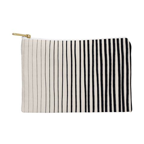 Alisa Galitsyna Black Vertical Lines Pouch