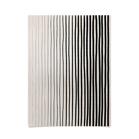 Alisa Galitsyna Black Vertical Lines Poster