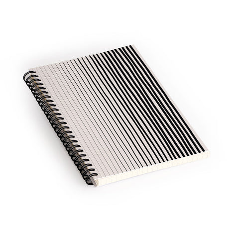 Alisa Galitsyna Black Vertical Lines Spiral Notebook