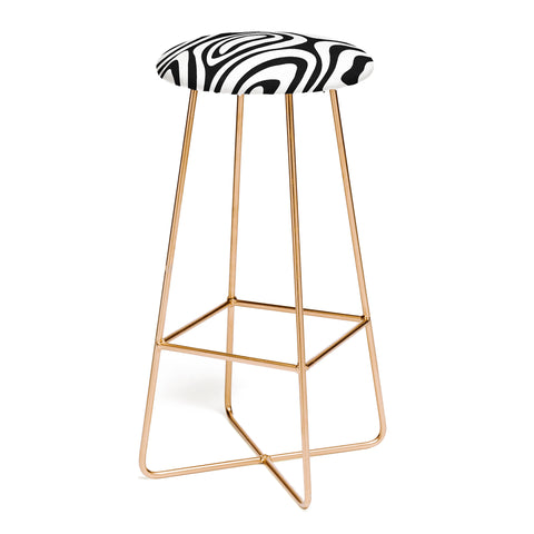 Alisa Galitsyna Black White Minimal Bar Stool