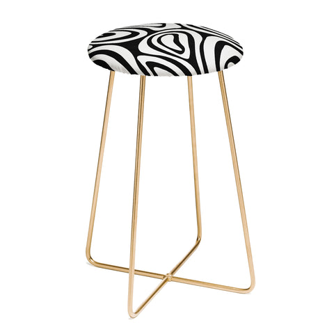 Alisa Galitsyna Black White Minimal Counter Stool