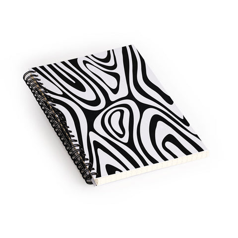 Alisa Galitsyna Black White Minimal Spiral Notebook