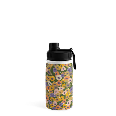 Alisa Galitsyna Blooming Garden Green Purple Water Bottle