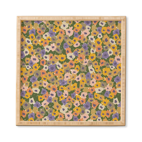 Alisa Galitsyna Blooming Garden Green Purple Framed Wall Art