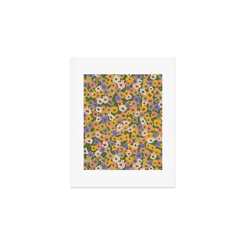 Alisa Galitsyna Blooming Garden Green Purple Art Print