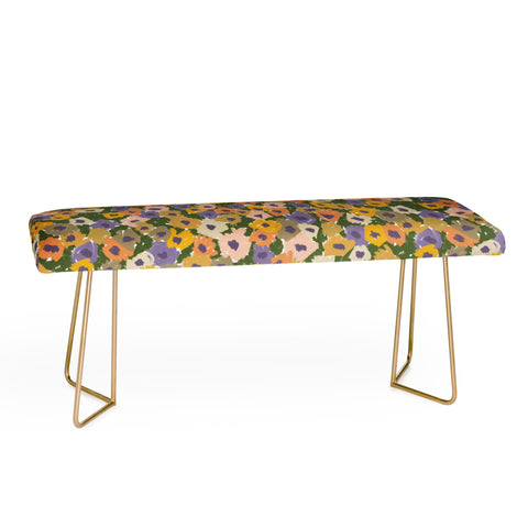 Alisa Galitsyna Blooming Garden Green Purple Bench