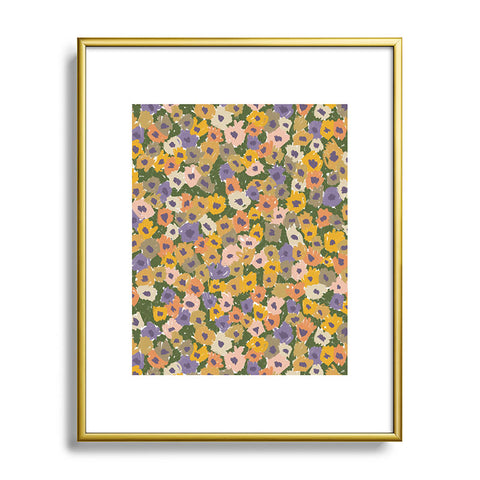 Alisa Galitsyna Blooming Garden Green Purple Metal Framed Art Print