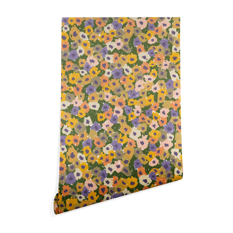 Alisa Galitsyna Blooming Garden Green Purple Wallpaper