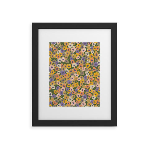 Alisa Galitsyna Blooming Garden Green Purple Framed Art Print