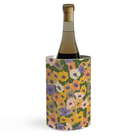 Alisa Galitsyna Blooming Garden Green Purple Wine Chiller