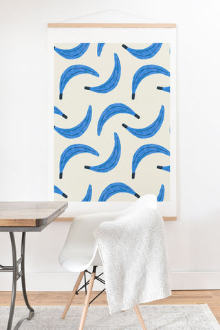 Alisa Galitsyna Blue Bananas Art Print And Hanger