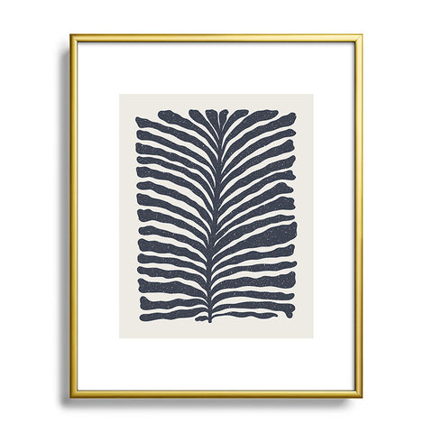Alisa Galitsyna Blue Plant 1 Metal Framed Art Print