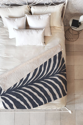 Alisa Galitsyna Blue Plant 1 Fleece Throw Blanket