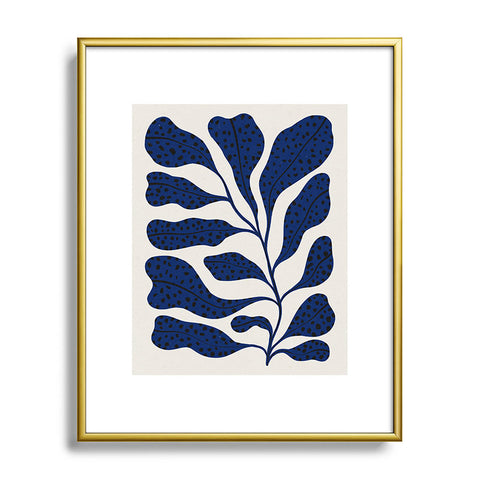 Alisa Galitsyna Blue Plant 2 Metal Framed Art Print